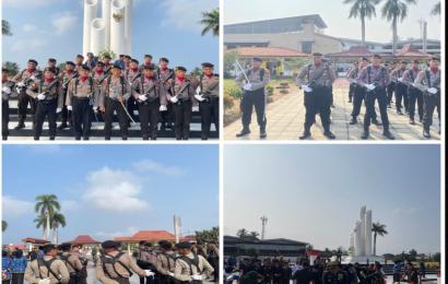 Personel Sat Samapta Polresta Bengkulu Ikuti Upacara Peringatan Hari Pahlawan ke 78