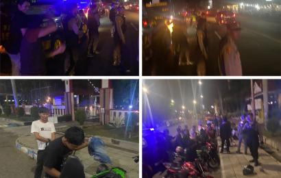 Patroli KRYDi, Polresta Amankan 14 Unit Kendaraan yang Melaksakan Aksi Balap Liar