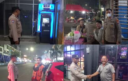 Berikan Rasa Aman dan Tingkatkan Koordinasi Keamanan Polsek Ratu Samban Patroli Obvit