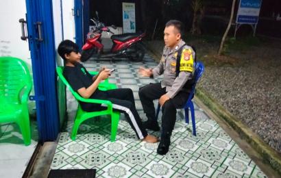 Patroli Sambang, Bhabinkamtibmas Ajak Warga Binaan Ciptakan Kamtibmas yang Kondusif Jelang Kampanye Pemilu Serentak Tahun 2024