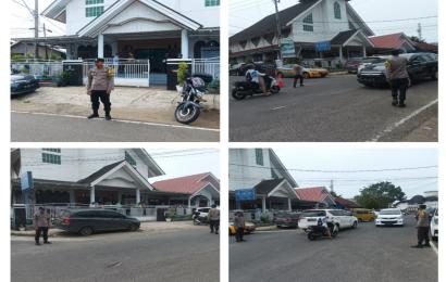 Hadir Pada Kegiatan Umat Nasrani, Polsek Teluk Segara Lakukan Pengamanan