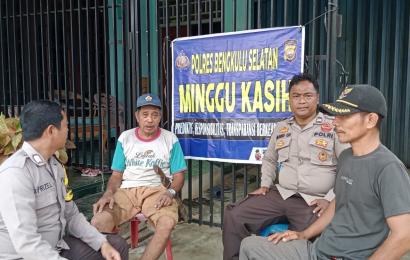 Polsek Pino Adakan Minggu Kasih, Audiensi Curhatan Warga  di Kecamatan Pino
