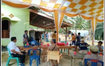 Jelang Pelantikan Kepala Desa, Kanit Intelkam Polsek SAM Gelar Penggalangan dan Koordinasi Bersama Warga Desa Rimbo Besar 