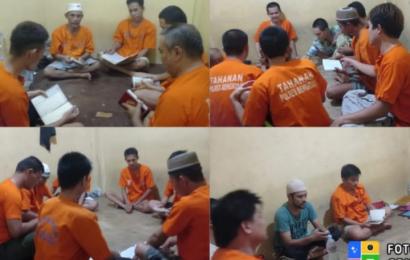 Malam Rabu, Tahanan Polresta Bengkulu Gelar Binrohtal Bersama