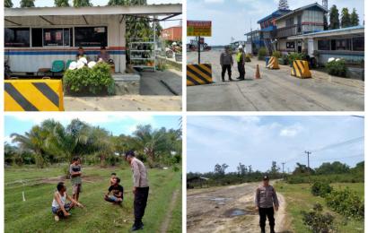 Patroli Siang, Personel Polsek KSKP Pulau Baai Lakukan Sambang dan Sampaikan Imbauan Kamtibmas 