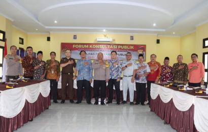 Tingkatan Kualitas Pelayanan Publik, Polres Seluma Gelar Forum Konsultasi Publik 