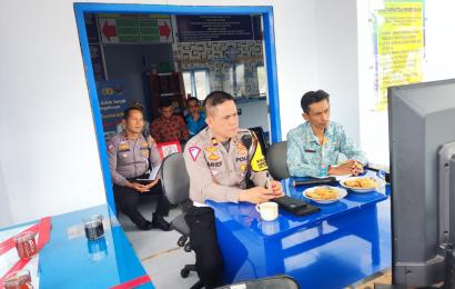 Polres Lebong Ikuti Zoom Meeting Kesiapan Turnamen Bola Voli Kapolda Cup