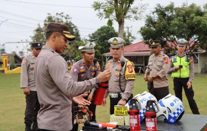 Wakapolres Pimpin Gelar Sarpras Kesiapan Ops Lilin Nala 2023