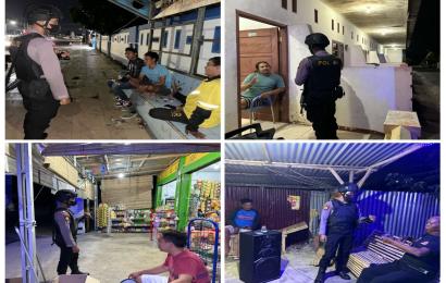 Berikan Rasa Aman, Sat Samapta Polresta Bengkulu Patroli Malam
