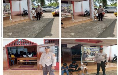 Berikan Rasa Aman, Personel Polsek Muara Bangkahulu Patroli di Gereja