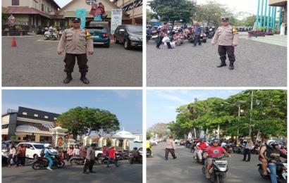 Personel Polsek Teluk Segara Laksanakan Pengamanan Ibadah Minggu di Gereja