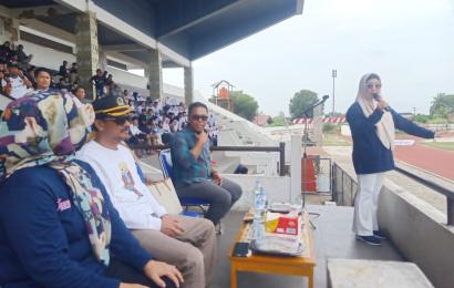 Kapolsek Ratu Agung dan Personel Monitoring dan Lakukan Pengamanan Pembukaan Turnament ASBWI Cup 