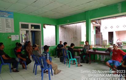 Problem Solving, Bhabinkamtibmas Damaikan Perkara Memasuki Pekarangan Rumah Orang Tanpa Izin