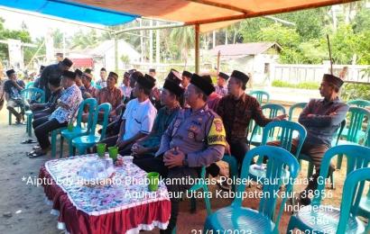 Bhabinkamtibmas Polsek Kaur Utara Laksanakan Sambang DDS 
