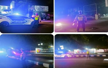 Polresta Bengkulu Patroli di Kantor Bawaslu dan KPU Provinsi Bengkulu