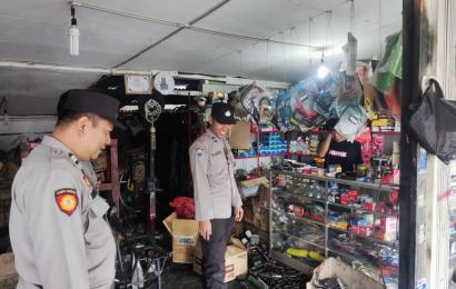 Polsek Padang Jaya Berikan Imbauan Larangan Pemakaian Knalpot Brong