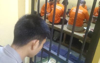 Polresta Bengkulu Kembali Laksankan Binrohtal Para Tahanan 