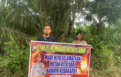 Antisipasi Kebakaran Lahan Dan Hutan, Polsek Ketahun Lakukan Sosialisasi Karhutla