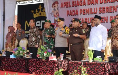Kapolres Rejang Lebong Ikuti Apel Siaga Deklarasi Pemilu Damai dan Tertib Kampanye Pemilu 2024 