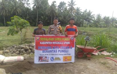 Bhabinkamtibmas Polsek Kerkap Rutin Laksanakan Sosialisasi Saber Pungli Suarakan Stop Pungli