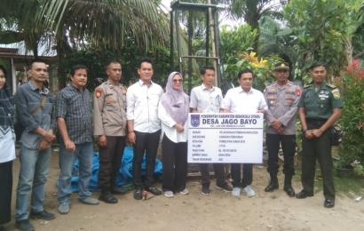 Kapolsek Lais Sampaikan Harapan di Penetapan Titik Nol Pembangunan Desa Jago Bayo