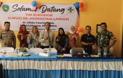 Polsek Selebar Hadiri Giat Re-Akreditasi Puskesmas Betungan 