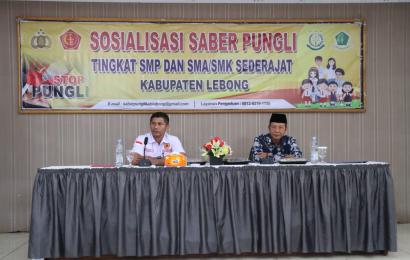 Wakapolres Lebong Sosialisasi Saber Pungli Tingkat SMP dan SMA Sederajat