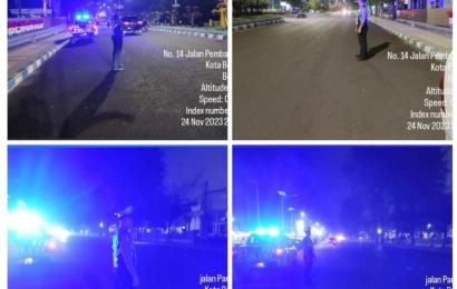 Ciptakan Kamseltibcar Lantas yang Aman dan Kondusif, Sat Lantas Patroli Blue Light