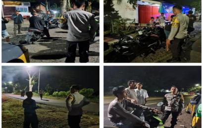 Gelar Patroli Dialogis dan Sambang, Polsek Muara Bangkahulu Sampaikan Imbauan Kamtibmas