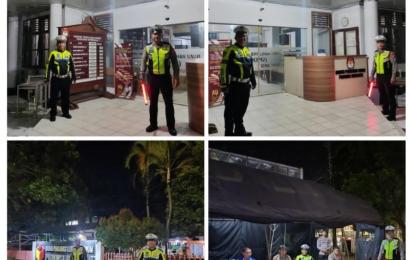 Lakukan Pengamanan, Personel Polresta Bengkulu Sambangi Kantor Bawaslu dan KPU Provinsi Bengkulu
