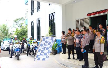 Kesiapan Pengamanan Nataru, Satlantas Polresta Bengkulu Gelar Tactical Wall Game