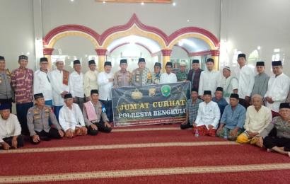 Jumat Curhat Polresta Bengkulu sebagai Upaya Cooling System Jelang Pemilu 2024