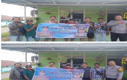 Gelar Jumat Curhat, Polsek Ratu Agung Dengarkan Curhatan Warga Kebun Kenanga