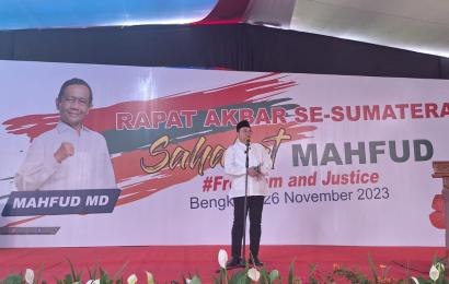 Ridwan Mukti saat menyampaikan sambutan