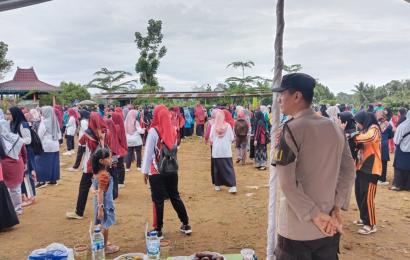 Polsek Padang Jaya Turut Serta Dalam Pengamanan Dirgahayu PGRI dan Hari Guru Nasional