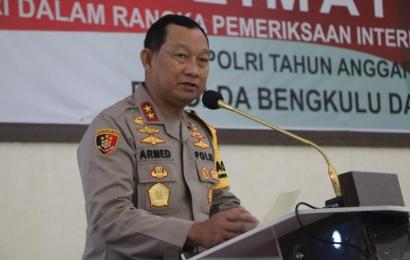 Kapolda Bengkulu Pimpin Taklimat Awal BPK RI
