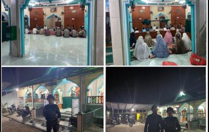 Gelar Patroli, Personel Sat Samapta Polresta Bengkulu Lakukan Pengamanan Shalat Subuh di Masjid Al-Muhajirin