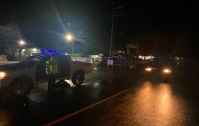 Cegah Aksi Kriminal, Polres Kaur Patroli blue Light di Dean SPBU Bintuhan 