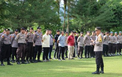 Karendalopsres Ops Mantap Brata Nala 2023-2024 Polres Kepahiang Pimpin Apel dan Berikan Penekanan Kepada Personel