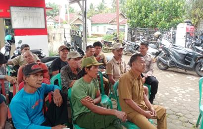 Polsek Manna Menghadiri Musyawarah Rencana Pembangunan Desa dan Tapal Batas Desa binaan