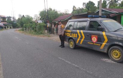 Polsek Seginim Polres BS Giatkan Patroli Presisi  Antisipasi Terjadinya Curat, Curas dan Curanmor Menjelang Kampanye Pemilu