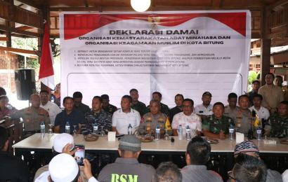 Seluruh Elemen Masyarakat Deklarasi Ciptakan Bitung Damai