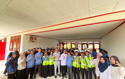 Tingkatkan Kesadaran Keselamatan Berkendara, PT Jasa Raharja Cabang Bengkulu Lakukan Sosialisasi di SMPN 26 Bengkulu Utara