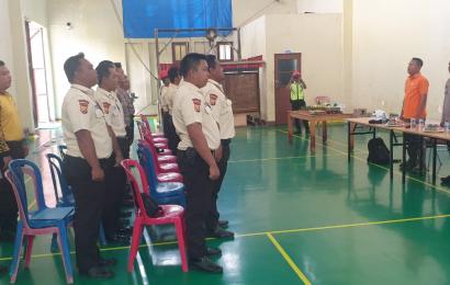 Kapolsek Lebong Selatan Sosialisasi Pengamanan dalam Rangka HUT Satpam Ke-43