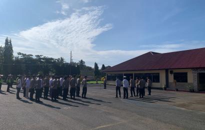 Pimpin Apel Karendalopsres OPS Mantap Brata Nala 2023-2024 Polres BA, Berikan Arahan dan Penekanan Kepada Personel