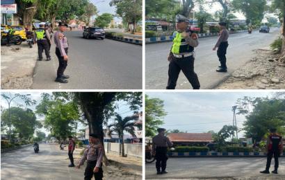 Commander Wish, Sat Lantas Polresta Bengkulu Atur Arus Lalin Kepulangan Anak Sekolah 