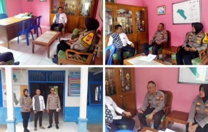 Jelang Pemilu, Kasat Binmas dan Personel Sambang Kamtibmas dan Silahturahmi ke Kantor Kelurahan Jitra 