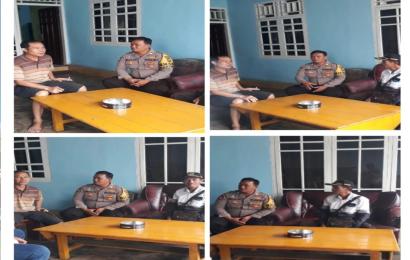 Bhabinkamtibmas Kelurahan Sumur Dewa, Sambang ke Warga Binaannya dan Berikan Imbauan dan Pesan-Pesan Kamtibmas