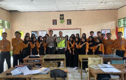 Police Goes To School, Satlantas Polres Lebong Edukasi Pelajar SMAN 3 Lebong