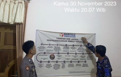 Antisipasi Kejadian yang Tidak Diinginkan, Personel Polres Kaur Berjaga di Kantor Bawaslu 